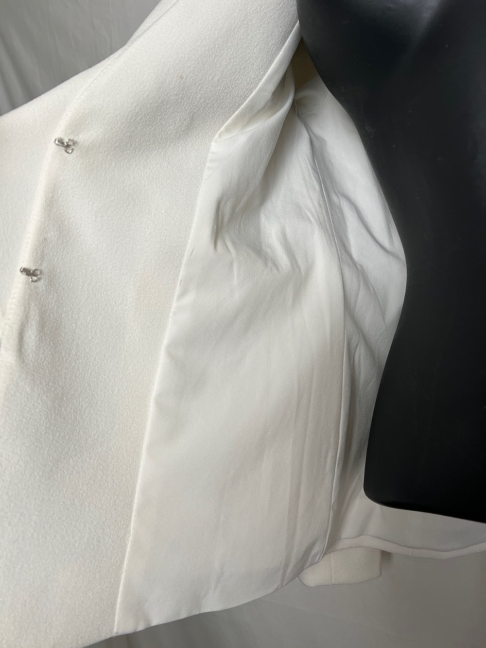 Tahari Ivory Ruffle-Front Blazer - Picture 7 of 11